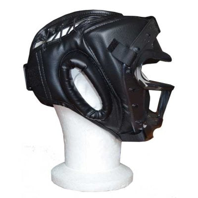 CASCO CON GRATA VANDAL PROTEZIONE NUCA IN VINILE NERO