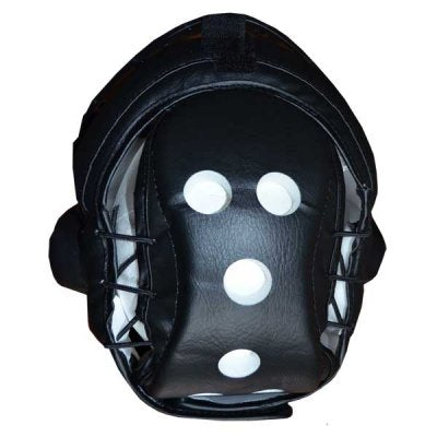 CASCO CON GRATA VANDAL PROTEZIONE NUCA IN VINILE NERO