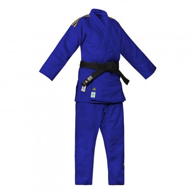 JUDOGI ADIDAS J730 IJF CHAMPION III CON STRISCE ORO