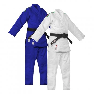 JUDOGI ADIDAS J730 IJF CHAMPION III SLIM CON STRISCE ITALIA