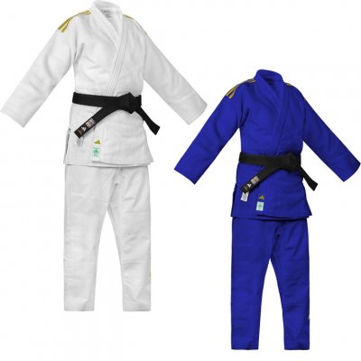 JUDOGI ADIDAS J730 IJF CHAMPION III CON STRISCE ORO