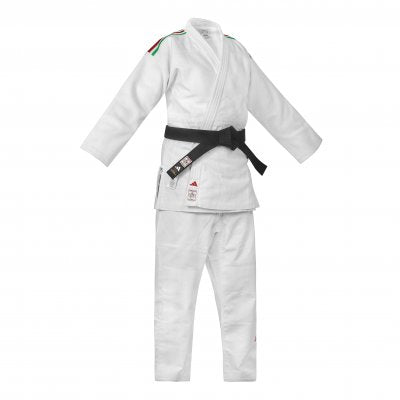 JUDOGI ADIDAS J730 IJF CHAMPION III SLIM CON STRISCE ITALIA